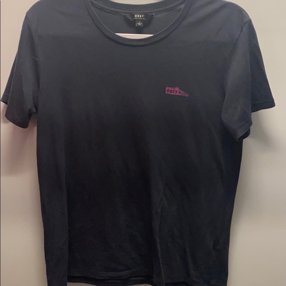 Obey dark blue short sleeve